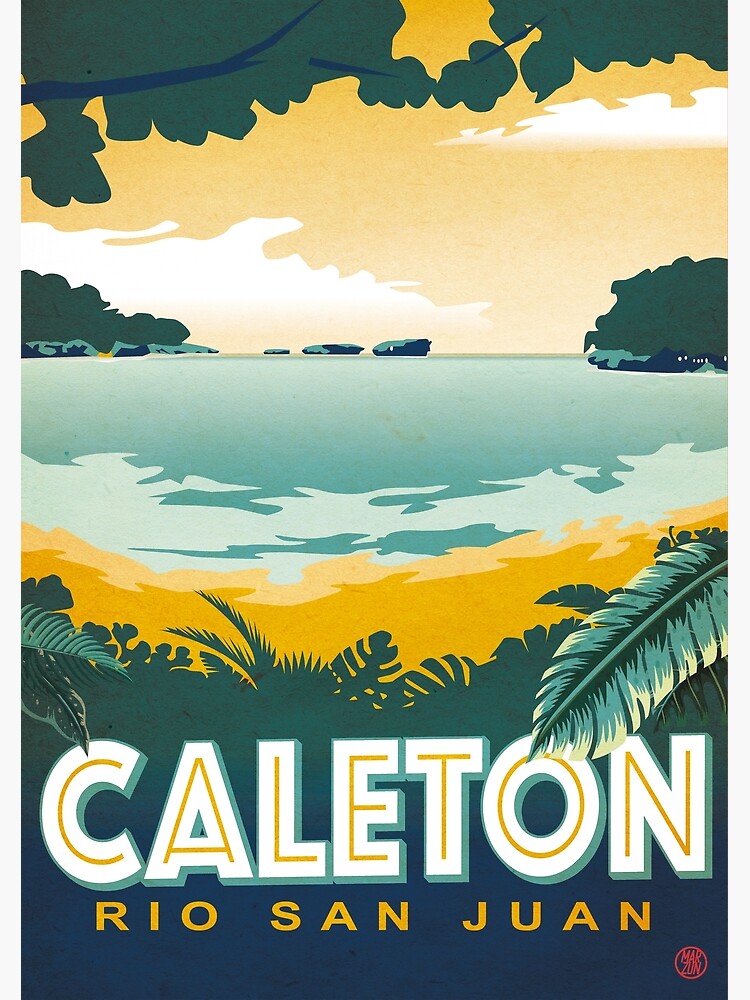 Aperçu 3 sur 3. Impression artistique avec l'œuvre Plage Caleton Vintage Poster créée et vendue par marzun.