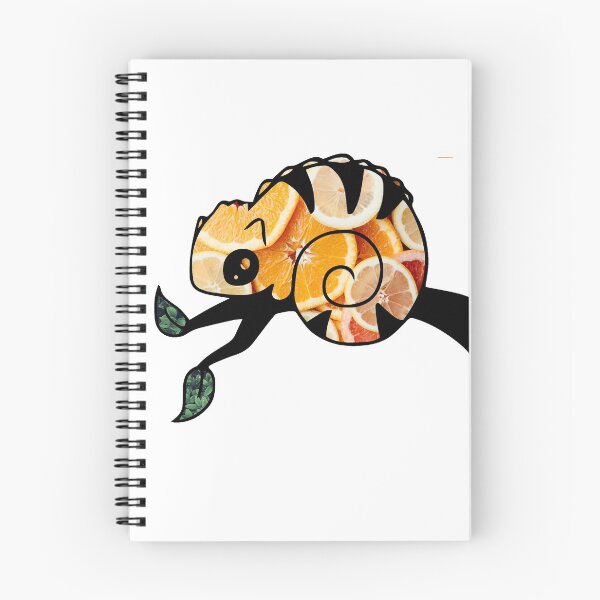 Item preview, Citrus Fruit Chameleon on Treebranch designed and sold by BuzzySpaceBee.
