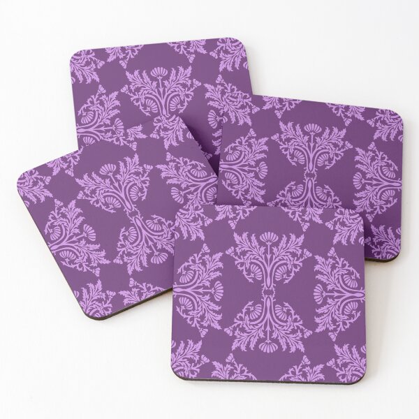 Item preview, Purple Damask Decorative Pattern designed and sold by JMWCD.