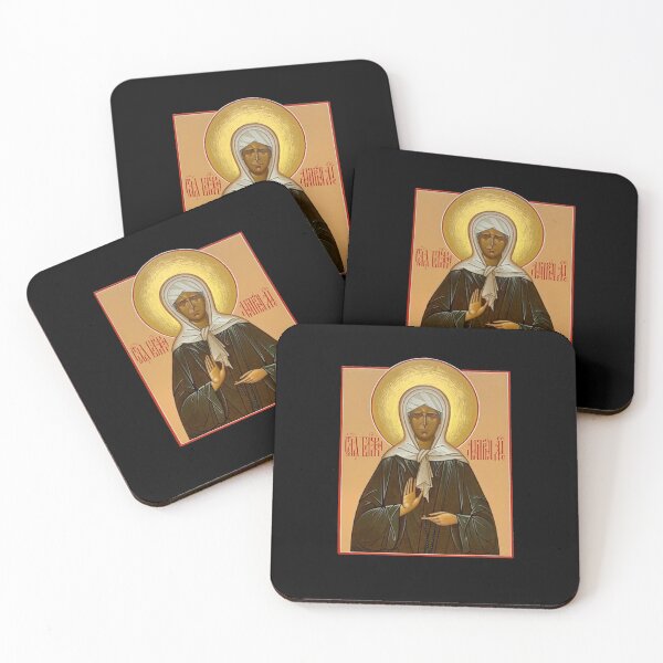 Item preview, Hand painted Russian Icon of Saint Matrona of Moscow, Matrona Nikonova Icon, Russian Orthodox icon designed and sold by plumpjose.