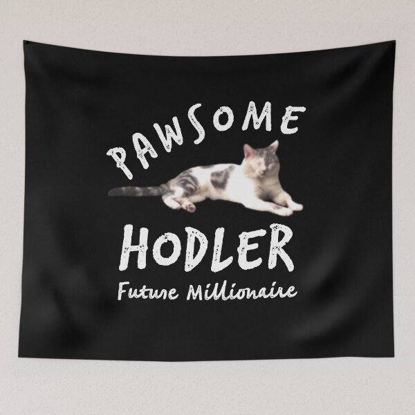 Item preview, Pawsome HODLer, Catlovers, Future Millionaire designed and sold by Spiritualish.
