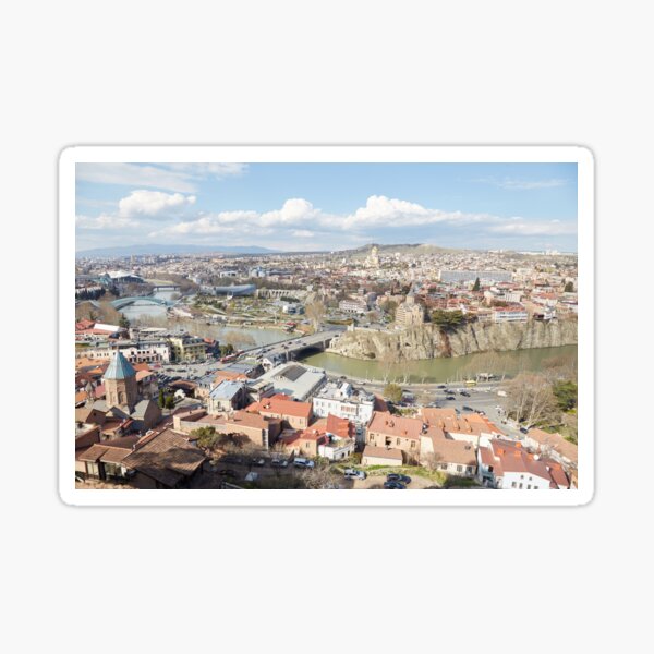 Overlooking Tbilisi's Old City Sticker