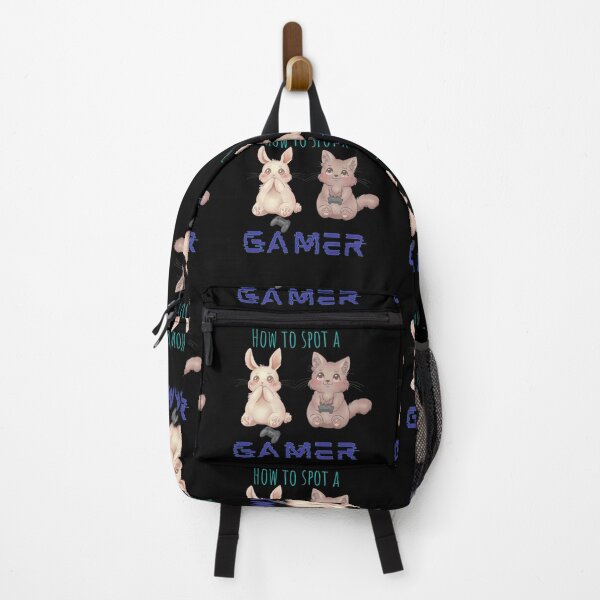Item preview, Cute How To Spot A Gamer Bunny and Cat Design designed and sold by Gamical.