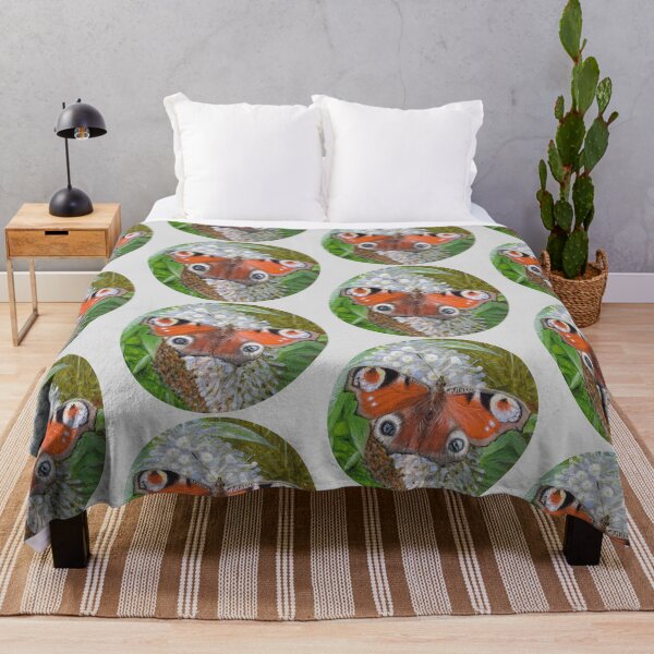 Item preview, Peacock Butterfly Painting (grey) designed and sold by SandraWarmerdam.