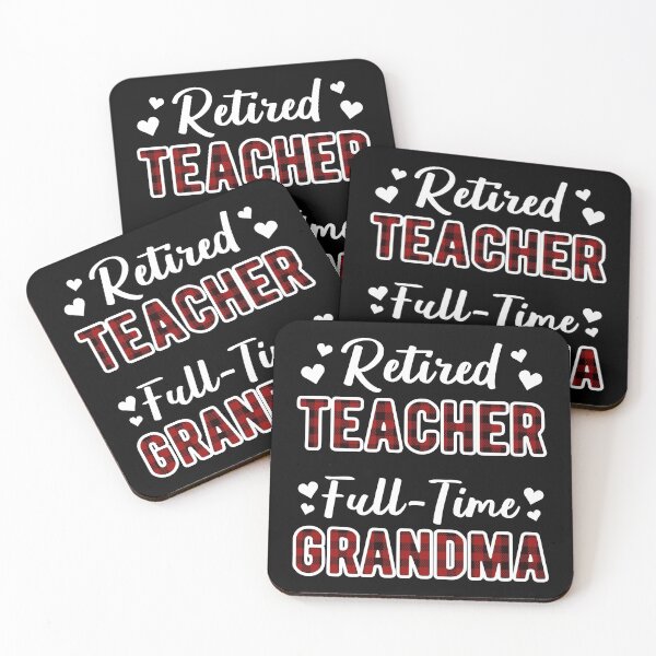 Item preview, Retired Teacher Full-Time Grandma I - Buffalo Plaid designed and sold by Lemon Pepper.