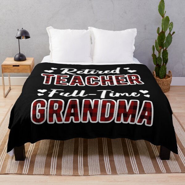 Item preview, Retired Teacher Full-Time Grandma I - Buffalo Plaid designed and sold by Lemon Pepper.