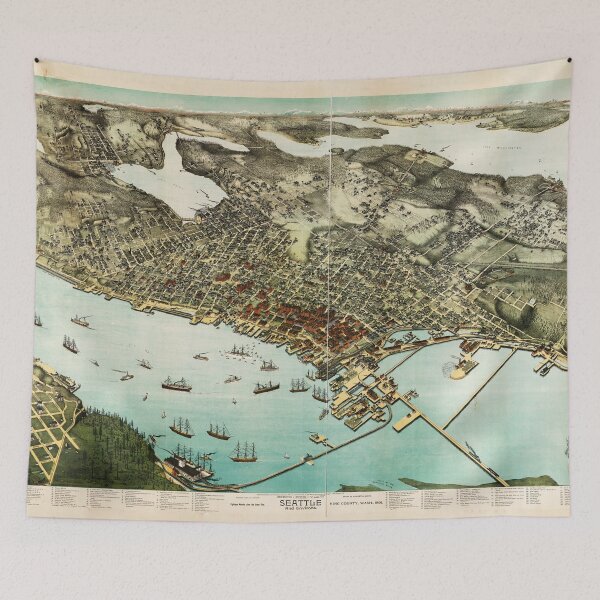 Item preview, Seattle, Washington (1891) designed and sold by allhistory.