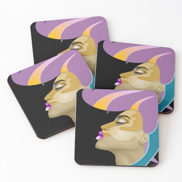 Item preview, extravagant pose of a woman's face in profile designed and sold by jumapa.