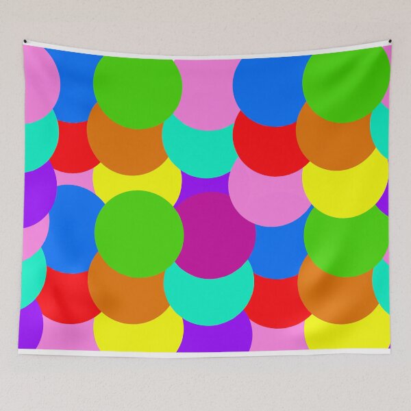 Item preview, Circle cheerful colorful pattern design, positive vibes designed and sold by BeccaKenDesigns.