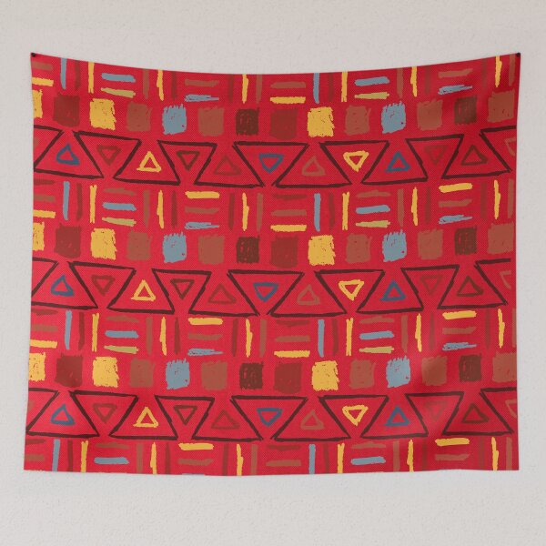 Item preview, Multi-Pattern Afri-Aztec Fabric Textured Effect Boho Aesthetics [#214] designed and sold by AfriStyleUK.
