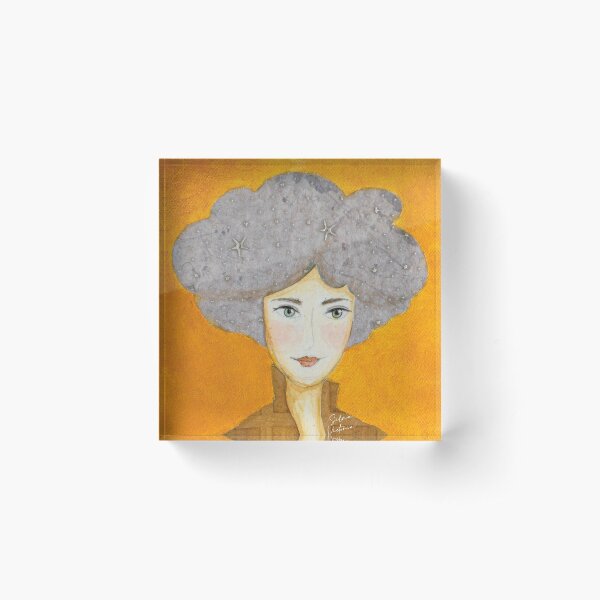 Item preview, Celeste Portrait with cloud star hair designed and sold by artsilvic.
