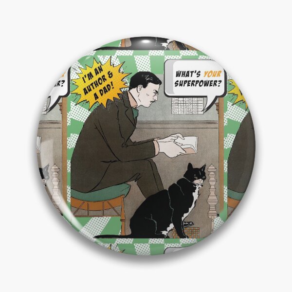 Item preview, Funny I'm an Author and Dad, What's Your Superpower? Writer Dad, Author Dads, Fathers Day Gift, Vintage, Retro, Comic Style designed and sold by novelteemerch.