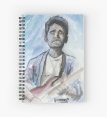 Cuaderno de espiral John Mayer en acuarela.