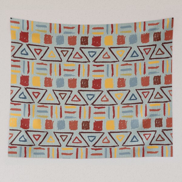 Item preview, Multi-Pattern Afri-Aztec Fabric Textured Effect Boho Aesthetics [#215] designed and sold by AfriStyleUK.