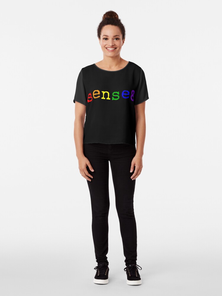 Alternate view of Rainbow Sense8 Logo Chiffon Top