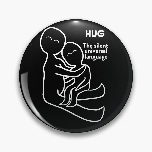 Item preview, Hug...The silent universal language for dark background designed and sold by With My Hands By K.