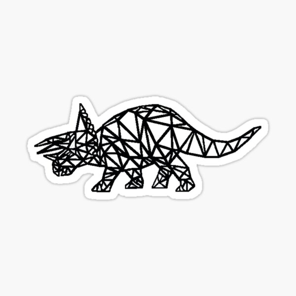 Item preview, Triceratops  - Black Line designed and sold by NaomiWallace321.
