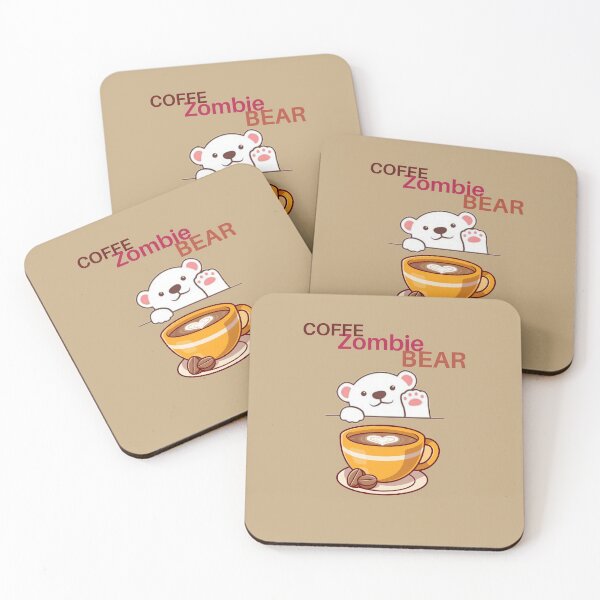 Item preview, Coffee zombie bear designed and sold by DivineLiveShop.