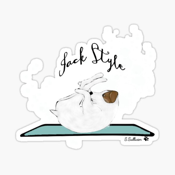Item preview, Jack Style - Jack Russell Terriers Doing Yoga on Your Stuff designed and sold by 4Paws.