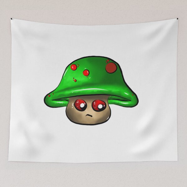 Item preview, Cute Green Sad mushroom designed and sold by ZippysDesigns.