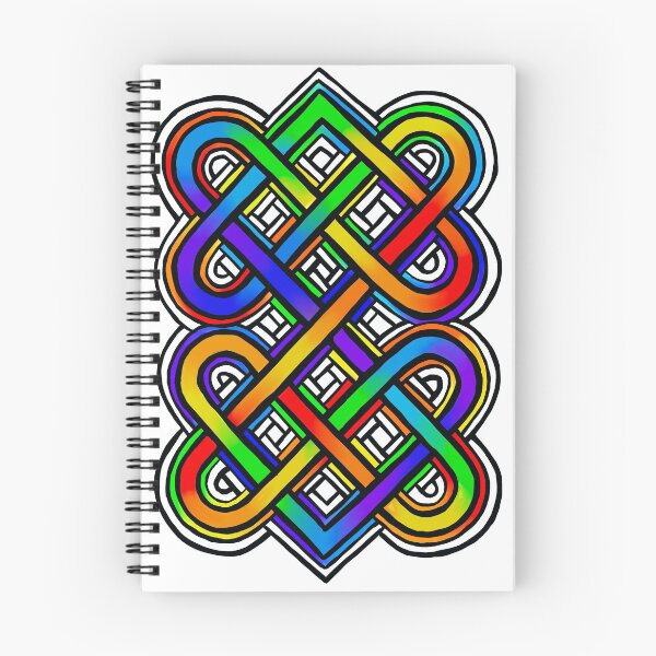 Item preview, 2 Love Knots combined in rainbow hues designed and sold by FoxBanditArt.