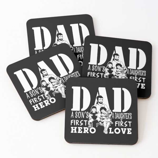 Item preview, Dad A Son’s First Hero, A Daughter’s First Love designed and sold by MiaStyleStudio.