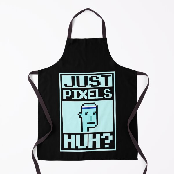 Aperçu de l'œuvre Juste des pixels, hein? Mème cryptopunk drôle créée et vendue par Infdesigner.