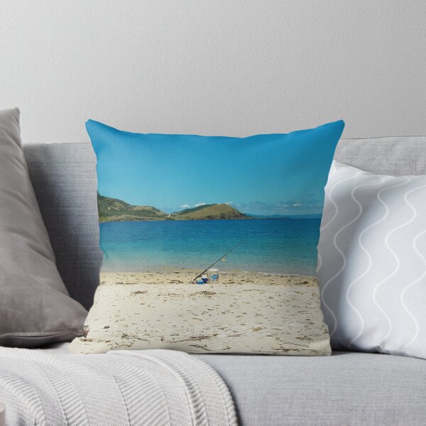 Item preview, Fishing Pole on Beach designed and sold by jakiblue.