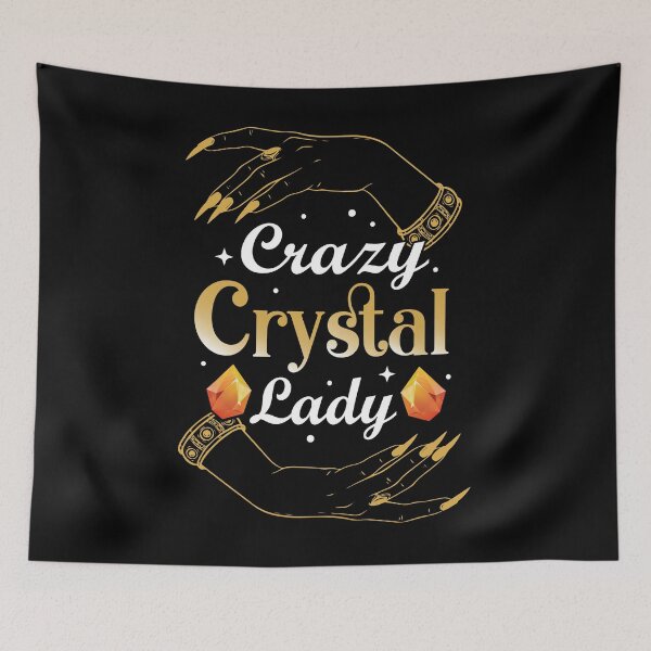 Item preview, Crazy crystal lady funny design  designed and sold by Demirake.