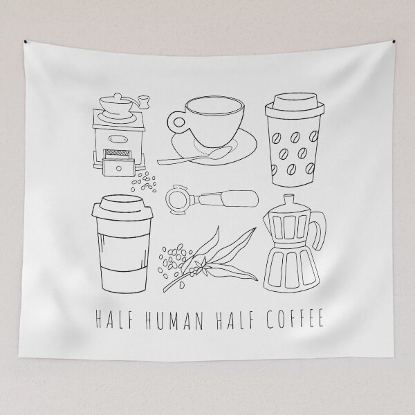 Item preview, Half Human Half Coffee designed and sold by StudioQ-.