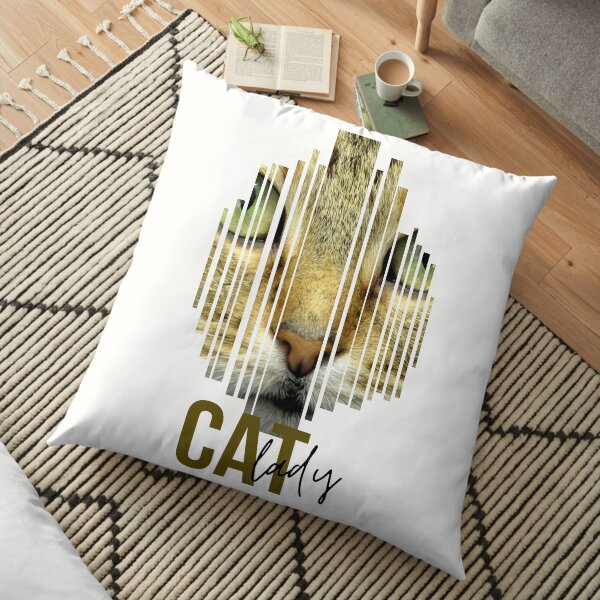 Find Your Thing Cat Lady Gift Floor Pillow