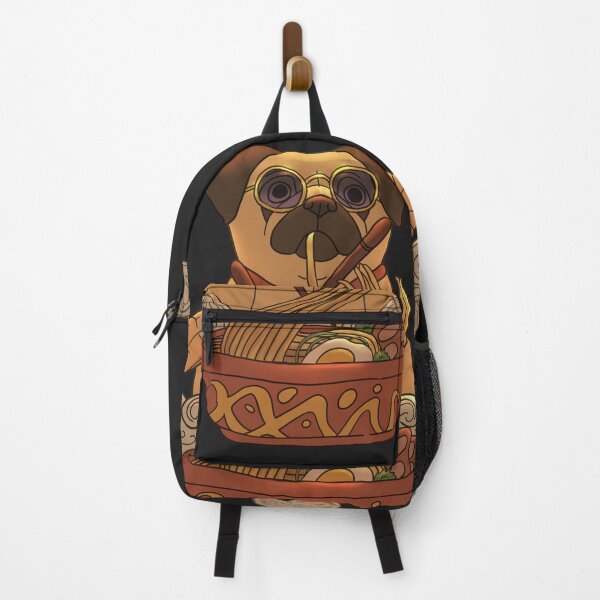 Item preview, pug eating Ramen designed and sold by Miaart365.