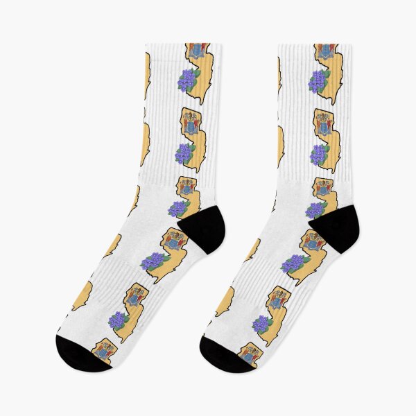 Item preview, State of New Jersey Flag with State Flower Common Blue Violet designed and sold by Gsallicat.
