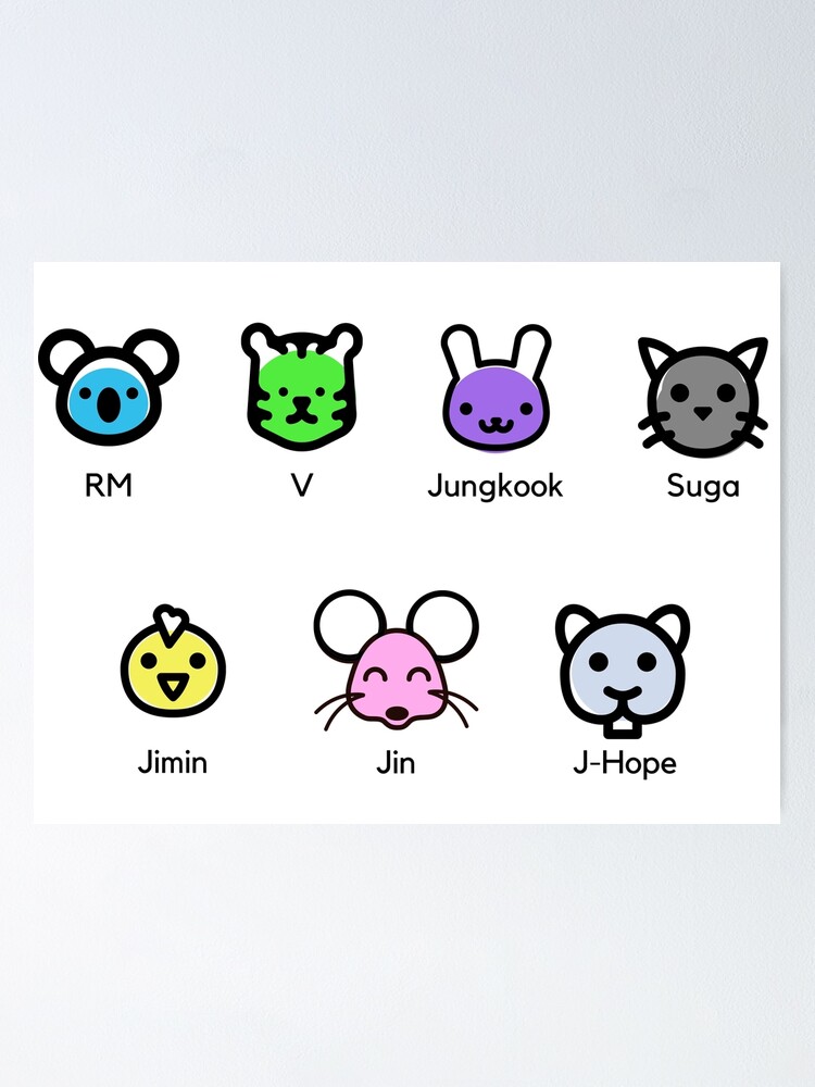BTS - Emoji - Design - Mic Colors