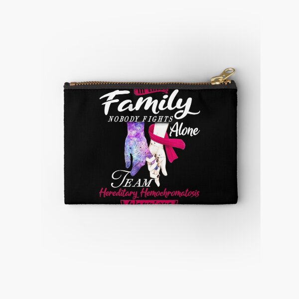 Item preview, In This Family Nobody Fights Alone Team Hereditary Hemochromatosis Warrior designed and sold by deputylove.