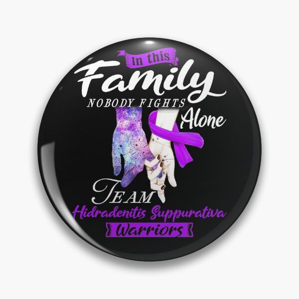 Item preview, In This Family Nobody Fights Alone Team Hidradenitis Suppurativa Warrior designed and sold by deputylove.
