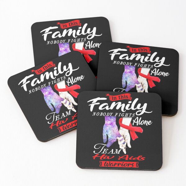Item preview, In This Family Nobody Fights Alone Team Hiv Aids Warrior designed and sold by deputylove.