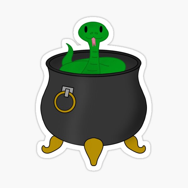 Snake cauldron Sticker