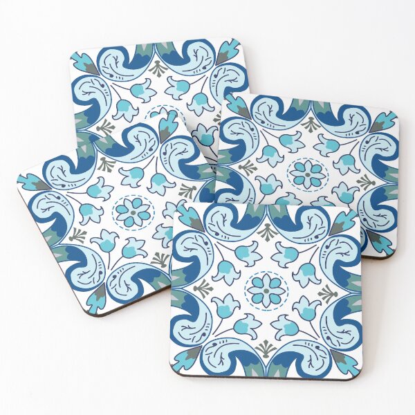 Item preview, Azulejos Azores turquoise 001 designed and sold by FK-UK.
