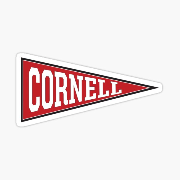 Old School College Pennant Sticker Sticker