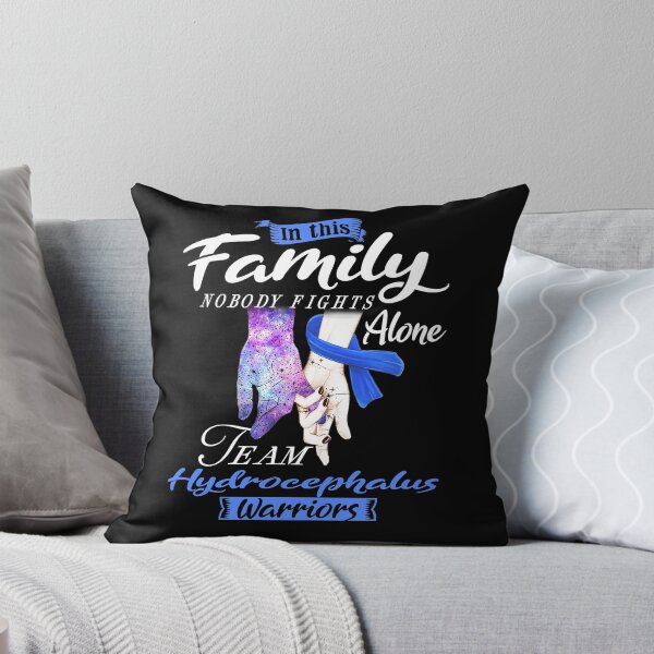 Item preview, In This Family Nobody Fights Alone Team Hydrocephalus Warrior designed and sold by deputylove.