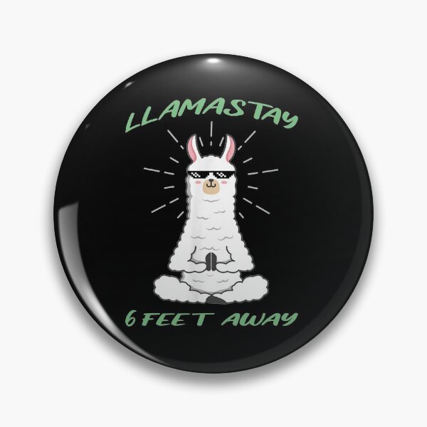 Item preview, Llamastay 6 Feet Away Funny Llama Social Distancing  designed and sold by justbejoker.