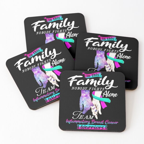 Item preview, In This Family Nobody Fights Alone Team Inflammatory Breast Cancer Warrior designed and sold by deputylove.