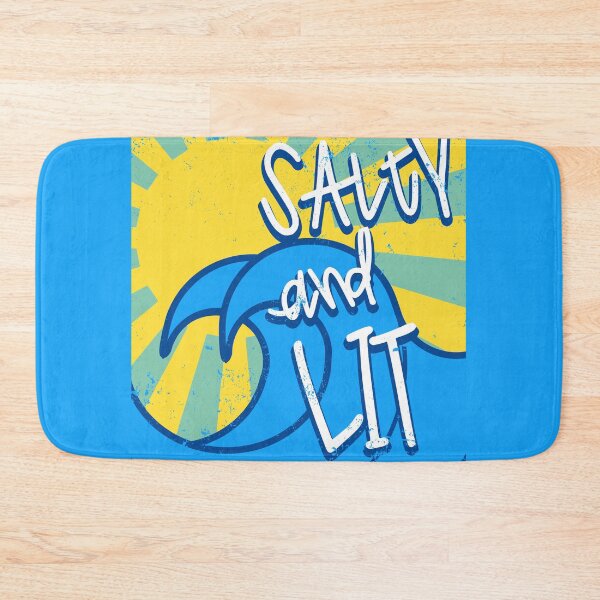 Item preview, Salty and Lit - Sun and Ocean Waves - Salt and Light - Matthew 5:13 - Bible Verse  designed and sold by cannevas.