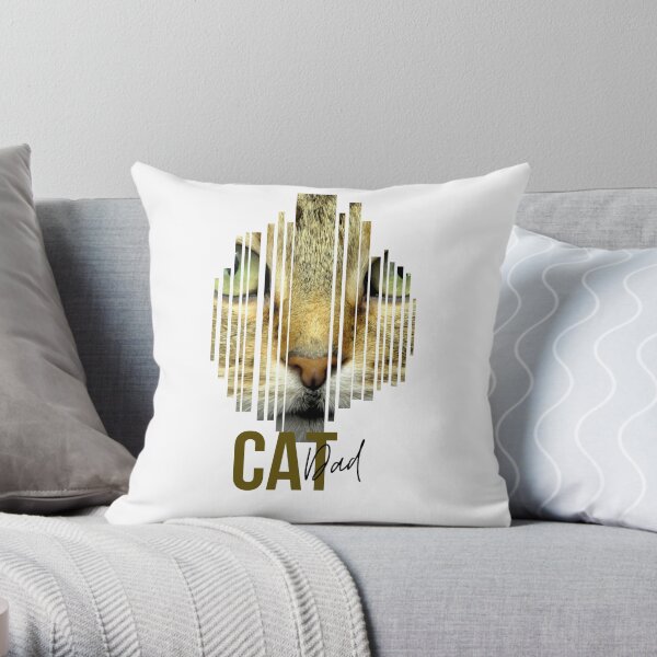 Find Your Thing Cat Dad Gift Throw Pillow
