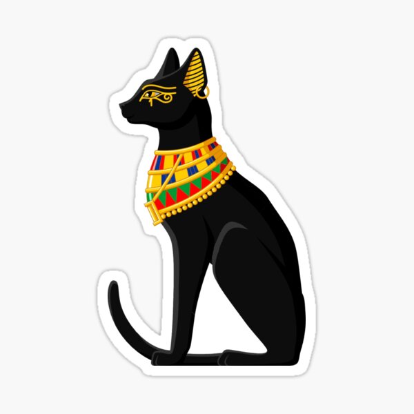 Bastet Cat Goddess Porn - Cat Goddess Stickers for Sale | Redbubble