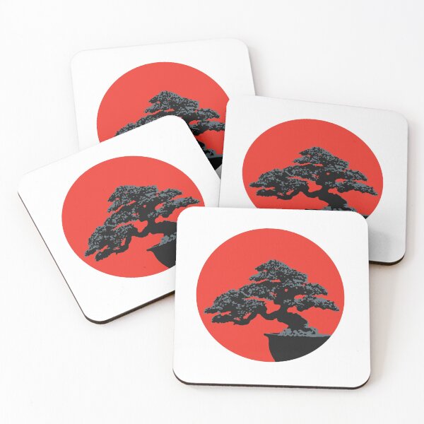 Item preview, Bonsai Tree Rising Sun Zen Japanese Art designed and sold by Reeks808.