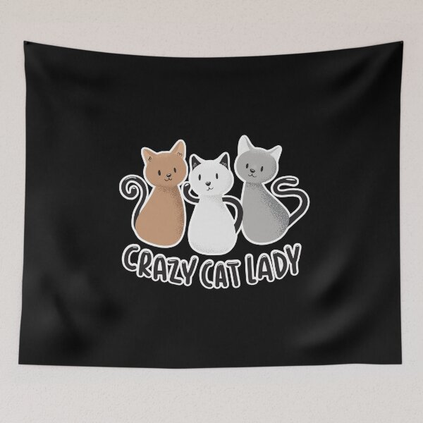 Item preview, Crazy cat lady cat cats cat mom funny cat owner gift designed and sold by MoonCat26.