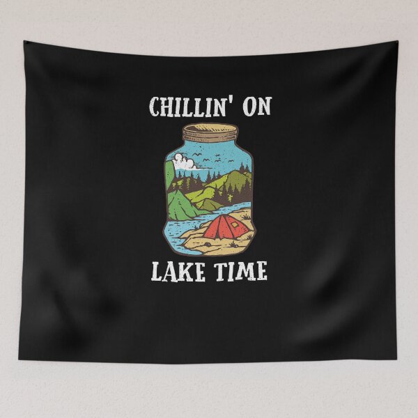 Item preview, Chillin' On Lake Time Camping Fishing Boat Kayaking Nature designed and sold by ChromanautMerch.