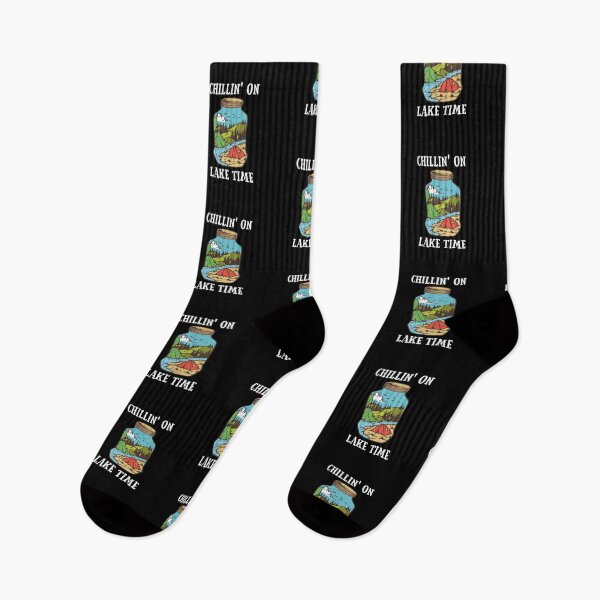 Item preview, Chillin' On Lake Time Camping Fishing Boat Kayaking Nature designed and sold by ChromanautMerch.